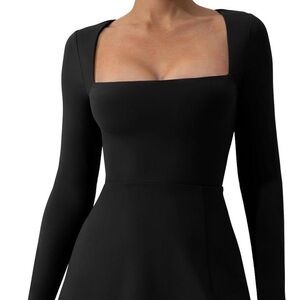 Chic Black Long Sleeve Dress